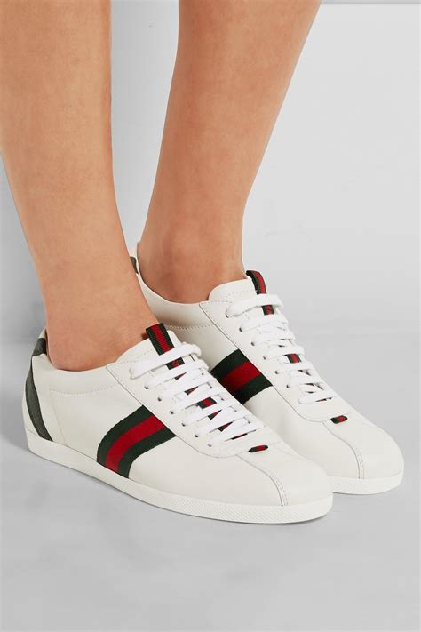 Women's Gucci Ace sneaker with Web in white leather 